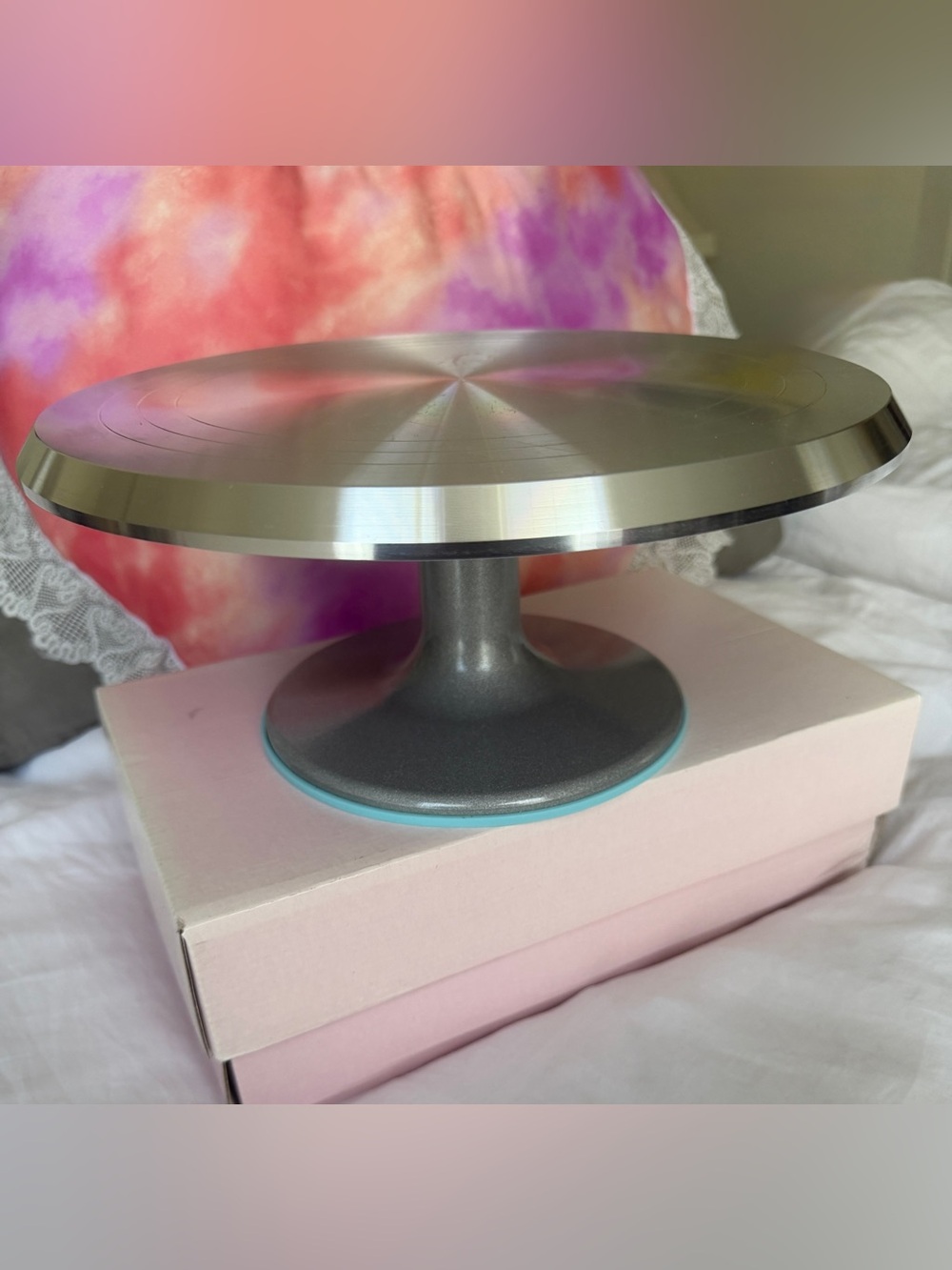 Rotating Stainless Steel Cake Turntable